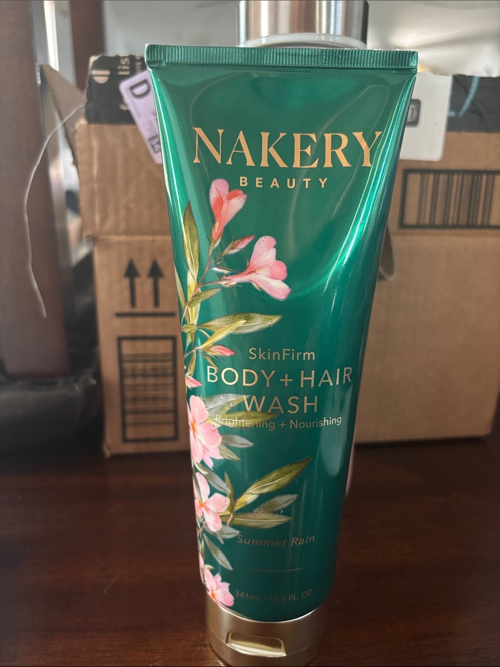 Nakery Beauty SkinFirm Body + Hair Wash — Green (Summer Rain)